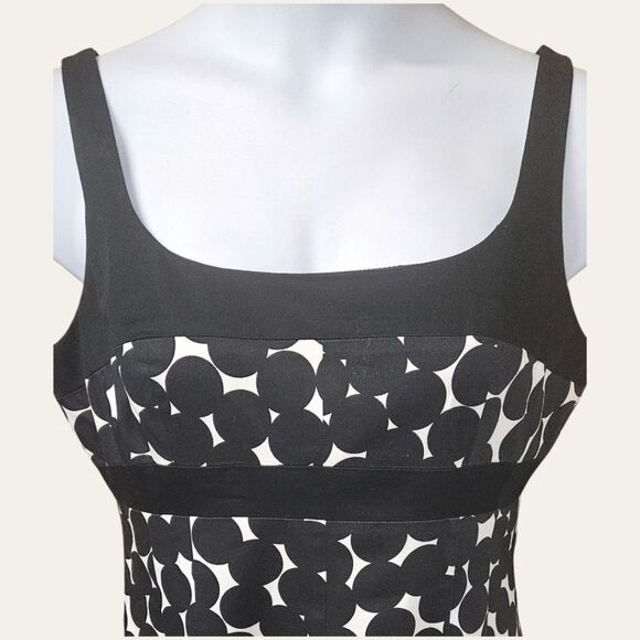 JONES WEAR COLLECTION Special Occasion Black & white dot Midi dress Size 12 - Picture 4 of 16